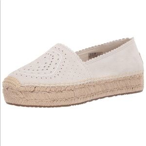 Women's Cream Espadrille Slip-On Shoes